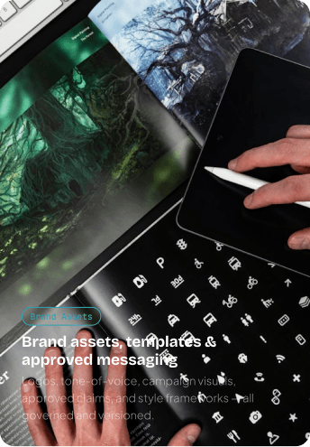 Brand assets, templates & approved messaging